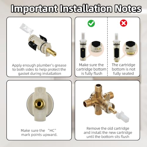 1222 Shower Cartridge Kit Replacement for Moen Posi Temp
