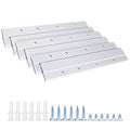 French Cleat Picture Hanger 6 Inches Aluminum Z Hanger Supports 30lbs - Interlocking Wall Mounting Bracket Hardware Kit for Hanging Mirrors, Picture, Shelf, Whiteboard, Art, Frames (6"-6Pairs) - size: 6 Inch-Standard