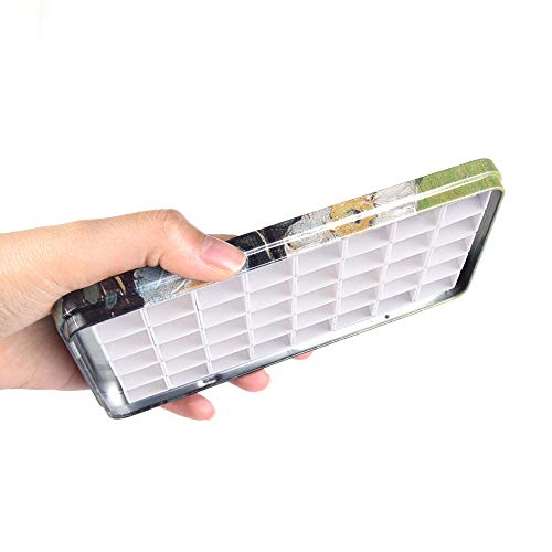 qianshan 40Pcs Empty Half Pans Watercolor Tin Palette with Magnetic Stripe - color: Wild Rose