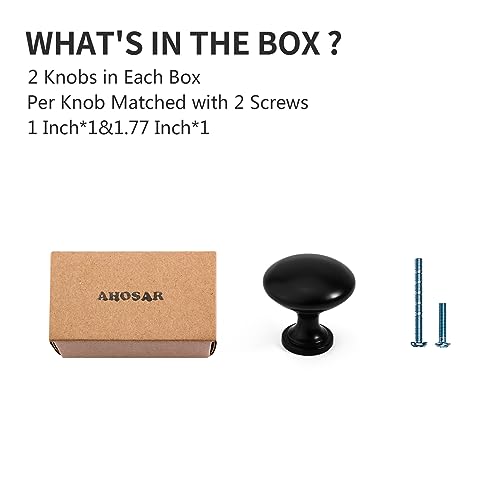 Drawer Knobs Kitchen Cabinet Knobs Dresser Handles Modern Cabinet Pulls Single Hole Knobs-Matt Black Furniture Handle,2 Pack - color: Matt Black, size: 2 Pack (Single Hole Knob)