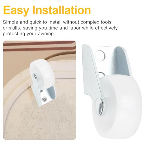 901032 RV Awning Door Roller Wheel Compatible with Carefree Track, Camper Screen Door Shade Parts, Travel Trailer Awning Replacement,Camper Canopy Roller Protector, Disc