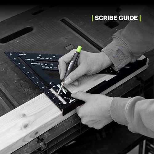 TRACER 12 in Aluminum Rafter Square - Carpenter Framing Triangle - size: 12 inch
