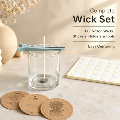 KQU Electric Wax Melting Pot with Non-Touch Thermometer(Without Battery) - size: Wax Melting Pot Kit 7pcs