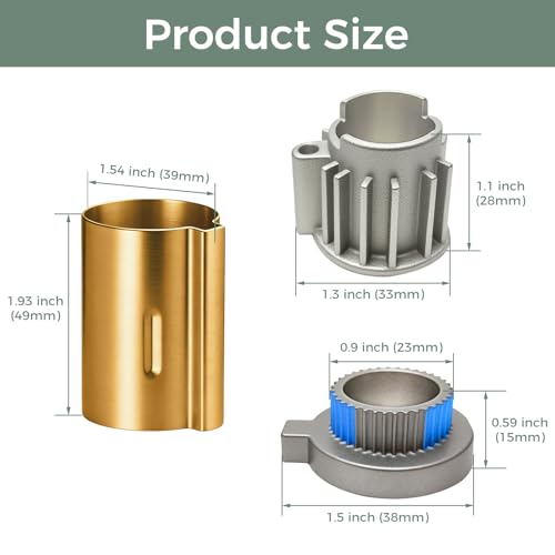 Compatible with Moen Stop Tube and Temperature Limit Stop Kit, Brushed Gold - color: Brushed Gold