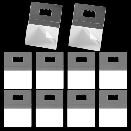 10 Pcs Adhesive Picture Hangers, Adhesive Foamboard Hanger, Plastic Sawtooth Adhesive Picture Hanger, No Nail Stick on Picture Hangers, No Hole Picture Hanging Picture Frame Hooks for Back of Frames