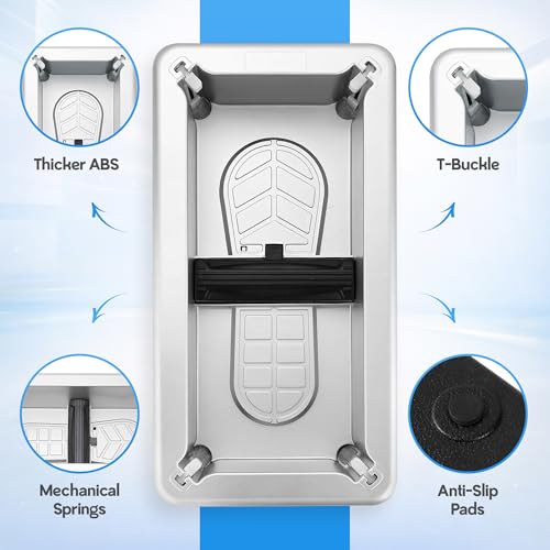 Shoe Cover Dispenser with 200 Pcs Disposable Shoe Covers - Automatic Shoe Cover Machine deal for Home, Office, Factory & Hospital Floor Protection (Silver)