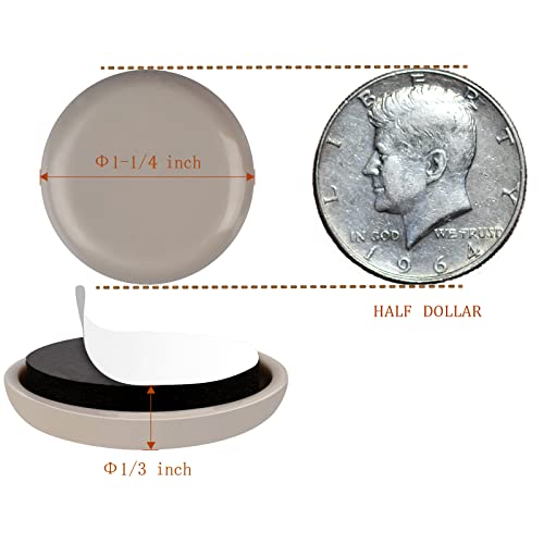 1-1/4" Furniture Sliders for Carpet & Hardwood Floors, 24PCS Furniture Pads for Quickly and Easily Move Any Item and Protect The Floor - size: 1-1/4 inch 24 PCS