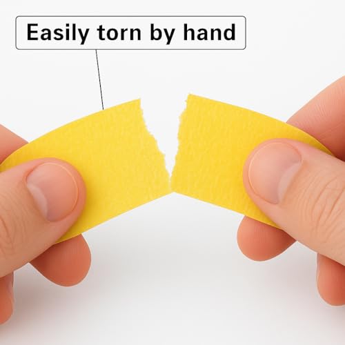 Yellow Painters Tape - Masking Tape 2 Inch Wide (1.88" x 90FT) - Multi-Surface, Smart Adhesion, Indoor & Outdoor - 1 Roll Paint Tape for DIY, Labeling, Art, Car (#3910) - color: Yellow
