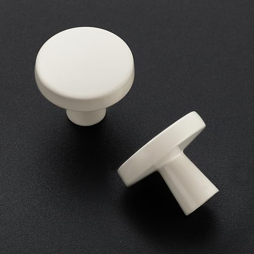 Ravinte White Drawer Pulls, 1-1/4 Inch Cabinet Knobs,25 Pack - color: White