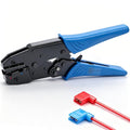 Twidec/Ratchet Crimp Pliers Crimping Tool Ratchet Terminal Crimper Wire Crimp Tool For Crimping Tubular Terminals Nylon Flag Spade Female Connectors HS-07FL - style: HS-07FL