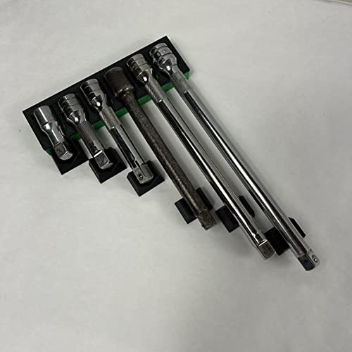 MagAttach Socket Extension Organizers (1/2", Green/Black) - color: Green/Black, size: 1/2"