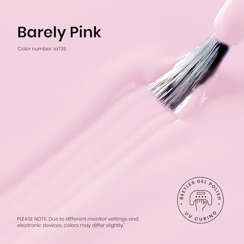 Beetles 3Pcs 15 ml Pink Gel Nail Polish and Gel Top & Base Coat Set - color: C-Pink-3