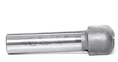 Amana Tool Bowl and Tray Plunge Router Bit, Carbide-Tipped, for Woodworking and CNC Routing, 45986-S, 1/4 Radius x 1-1/8 Dia x 1/2 x 1/2 Inch Shank - size: 1/4 Radius x 1-1/8 Dia x 1/2 x 1/2