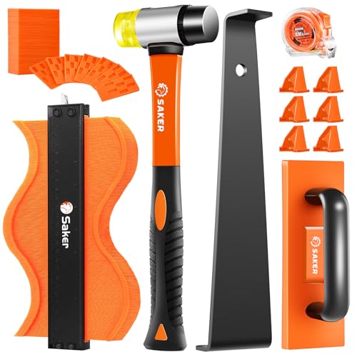 Saker Laminate Flooring Tools, 65-Piece Wood Flooring Installation Kit