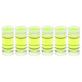 HARFINGTON 6pcs Small Cylindrical Bubble Level Vials 7x16mm PMMA Mini Horizontal Bubble Spirit Level Measuring Layout Tools for RV TV Picture Frame Hanging Tool Leveler - size: 7x16mm