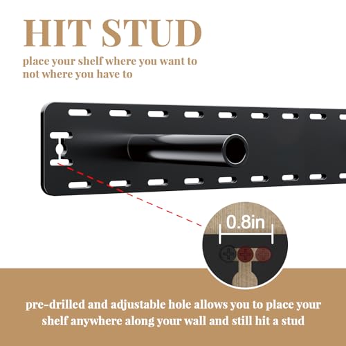 2pcs Large Shelf Brackets Long Floating Shelf Bracket Invisible Floating Shelf Hardware Heavy Duty Floating Mantel Brackets(43"X4"X3" Without Tools) - size: 43"X4"X3"