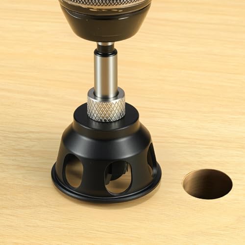 Dowel Jig Kit, Dog Hole Chamfer Reamer Tool, Straight Hole Drill Fixture, for Benches Aluminium Alloy, Metal Deburring Chamfer Burr Removal Tool, Shaping Trimmer