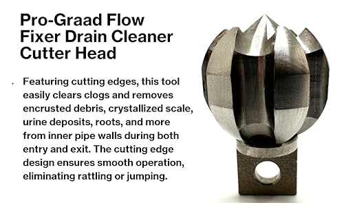 Flow Fixer Drain Cleaner Cutter Head 1-1/4", Ball, for 1-1/2" - 3" Pipes - style: 1.2" (for 1-1/2" Pipes) Drain Cleaner Cutter Head