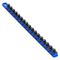 Ernst Manufacturing 18-Inch Magnetic Socket Organizer with 17 1/2-Inch Twist Lock Clips, Blue (8405M-Blue-1/2) - color: Blue, size: 18 inches, style: 18-Inch