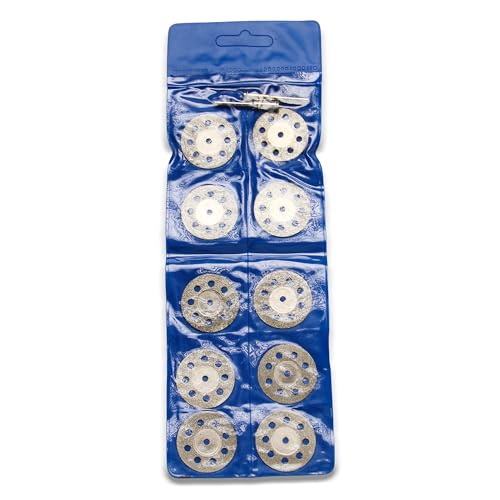 TMAX 10p 1-1/8" Breath Diamond Cutoff Wheel Saw Disc for Dremel Rotary Tool - size: 1-1/8" Breath, style: Breath