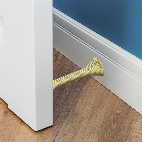 Ravinte Door Stoppers, 12 Pack Gold Spring Door Stops with Rubber Bumper - color: Gold