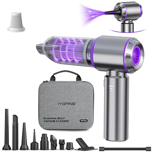 Vacuum/Air Duster Super Power Mini Car Vacuum Cleaner 4-in-1 air Blower Gun