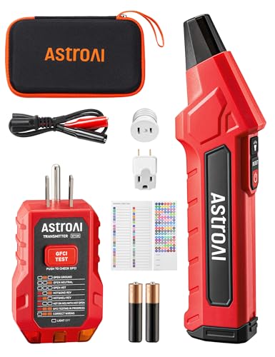 AstroAI Circuit Breaker Finder Tool with GFCI Outlet Tester for 90–120V AC