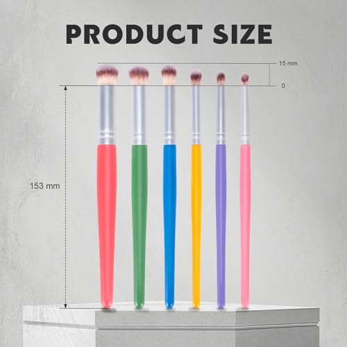 Yoseng Drybrush Set 6 Sizes, Fine Detail Art Paint Brushes - style: 6P Color