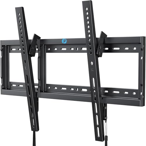 Pipishell Tilt TV Wall Mount Bracket Low Profile for Most 37-90 Inch LED LCD OLED Plasma Flat Curved TVs, Large Tilting Mount Fits 16"-24" Wood Studs Max VESA 600x400mm Holds up to 132lbs (Pack of 10) - size: 37"-90" Tilt TV Wall Mount (Pack of 10)