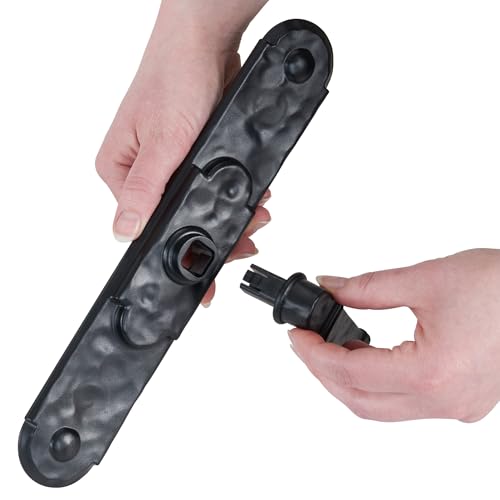 Household Essentials Black Hinge IT Premium Carriage House Lever Handle & Hinge 6 Piece Garage Door Magnet (Pack of 12) - size: Pack of 12, style: Premium Hinges with Lever