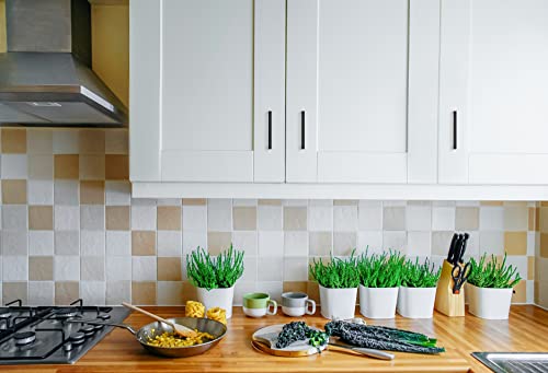 Ravinte Matte Black Cabinet Handles Solid Cabinet Pulls 3-1/2 Inch 5 Pack | Zinc Alloy, Slim Square Bar Grip, Smooth Drawer Pull Feel, Kitchen Cabinet Update, For Cupboards, Dressers, Drawers, Hardware - color: Black, size: Flat Black 3-1/2'' Hole Center