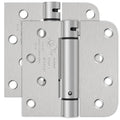 4 Inch Self Closing Door Hinges, Brushed Nickel Spring Loaded Hinges 2 Pack