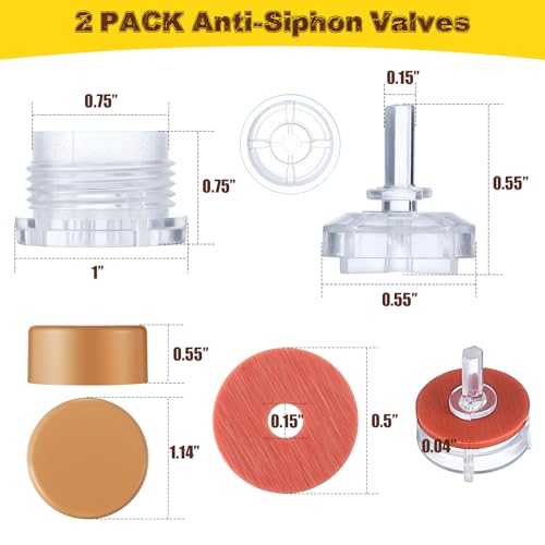 2 Pack Vacuum Breaker Float Kit, Vacuum Breaker, Anti Siphon Valve Repair Kit, Vacuum Breaker Repair Kit Compatible with Woodford RK-17VB Model 17 Wall Faucets for Anti Siphon Valves