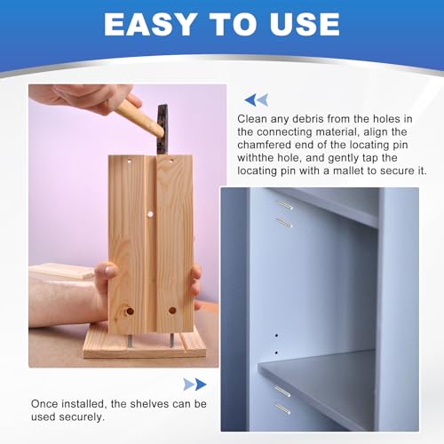 uxcell 128Pcs M2 x 40mm Dowel Pin, 304 Stainless Steel Cylindrical Dowel Pins, Shelf Support Pegs Rod Fastener for Cabinet Furniture DIY Installation Industry Mechanical - size: M2 x 40mm