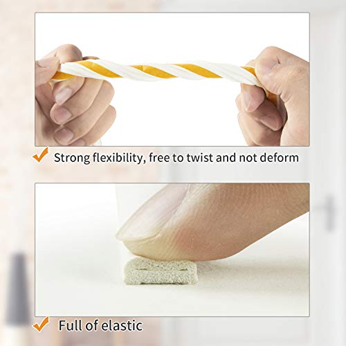 2-Pack Weather Seal Strips for Doors/Windows, 66ft