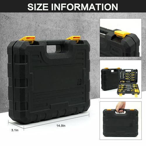 GMTOOLS 43pcs Magnetic Screwdriver Set, Including Slotted, Phillips, Hexagonal, Pozidriv, Magnetizer, Demagnetizer, Replaceable Screwdriver Bits and Sturdy Tool Case for DIY and Repair Work - style: 43pcs Magnetic Screwdriver Set