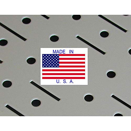 Wall Control 30-WRK-400WB Standard Workbench Metal Pegboard Tool Organizer,White/Black - color: White/Black