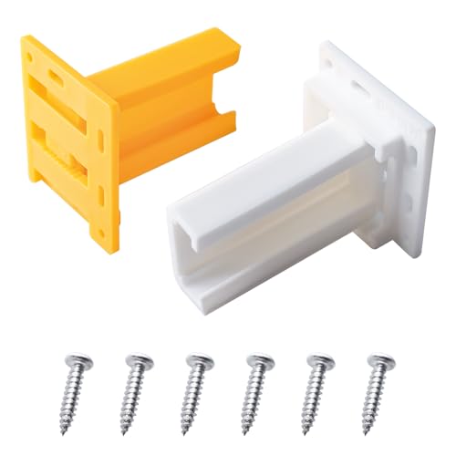 H305 Drawer Slide Socket Set,1" C Shaped Slide Channel Replacement Cabinet Hardware Support for RV Camper Drawer Rails