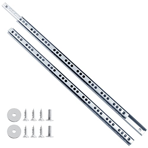 Uenhoy 1 Pair Drawer Slides 13.46" Two Way Slide Track Rail - size: 13.46"-1pair