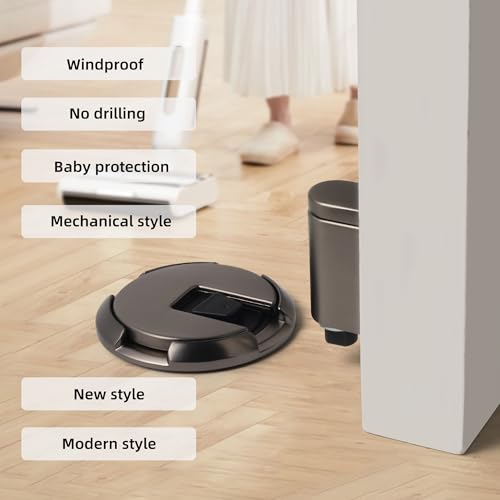 PANALI Magnetic Door Stopper, Windproof Door Stop, 1 Pack - color: Gray