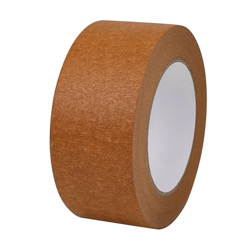 Brown Painters Tape 2 inch Wide Brown Masking Tape Paint Tape Paper Tape 2 inch x 55 Yards - color: Brown, size: 2 Inch