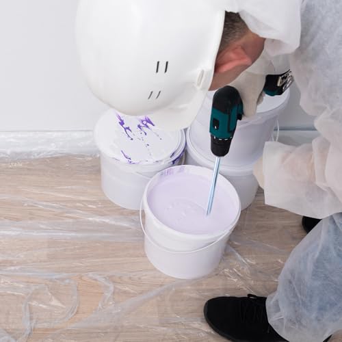 HARFINGTON Concrete Mixing Paddle, Paint Mixer Drill Attachment Cement Mixer Tool Mud Mixer for Mixing Paint Concrete Resin Epoxy - size: 23.2"