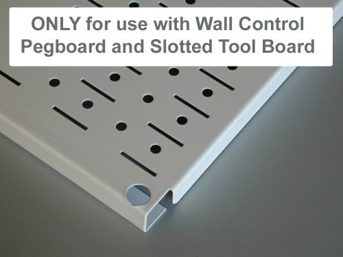 Wall Control Shelf 12in Deep Pegboard Shelf Assembly Pegboard and Slotted Tool Board - Blue - color: Blue