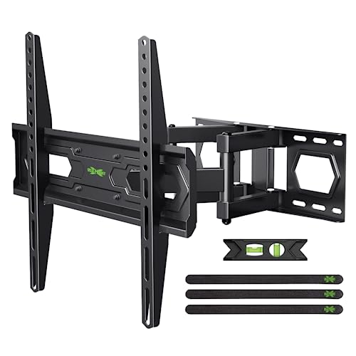 USX MOUNT TV Wall Mount for 32-74 inch Flat Screen/LED/4K up to 110lbs, Full Motion TV Mount Bracket with Swivel & Tilt Articulating Dual Arms, Max VESA 400x400mm, Fits 12/16" Wood Studs - size: 32-74inch