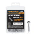 POWERTEC 200 PK Pocket Hole Screws, Pan-Head, #2 Square Drive, 1" Coarse Thread for Pocket Hole Jig, Drawer & Picture Frame (72261) - style: 200PK 1" CoarsePan-Head Screws