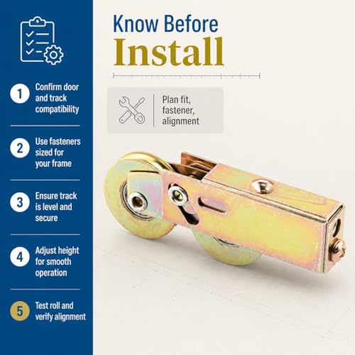 Prime-Line D 1754 1-1/2 In. Steel Ball Bearing Sliding Door Roller - size: 1-1/2"
