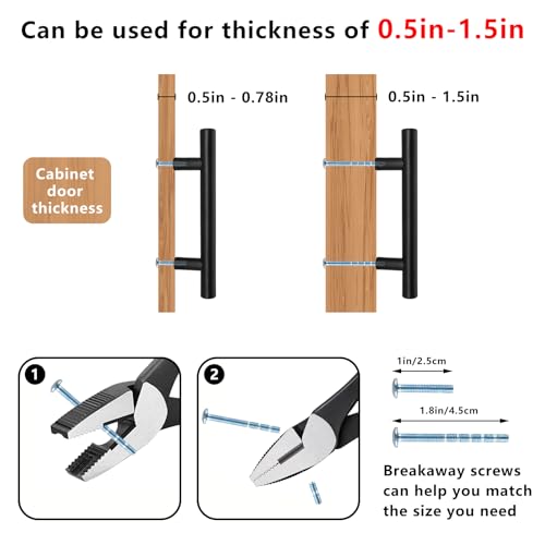 6 Pack Brushed Nickel Cabinet Knobs Drawer Pulls Dresser Knobs - color: Brushed Nickel, size: 6 Pack