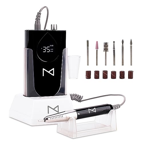 M - Max Brushless Motor Nail Drill Handpiece Only - 35K RPM | Machine Not Included | Compatible with M Brushless Nail Drill System (Handpiece - Black) - size: Handpiece - Black