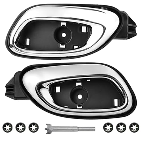 2Pcs Interior Door Handle for Chevrolet Chevy Camaro 2010 2011 2012 2013 2014 2015,for Front Door Left & Right Side Replaces 20955311 20955302, Chrome