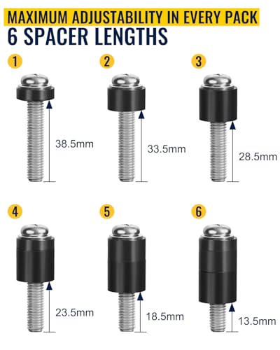 M8 Screws for Samsung TV – Extra Long Bolts with 13.5–45mm Mounting Range